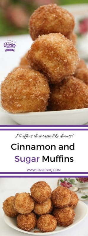 These Cinnamon and Sugar Muffins really taste like doughnuts. An easy recipe, I love making them as mini cinnamon and sugar muffins.