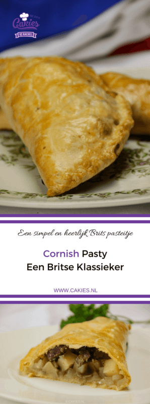 Cornish Pasty is een traditioneel Brits pasteitje en het nationale gerecht van Cornwall. Een pasteitje gevuld met rundvlees, aardappel, koolraap en ui. 