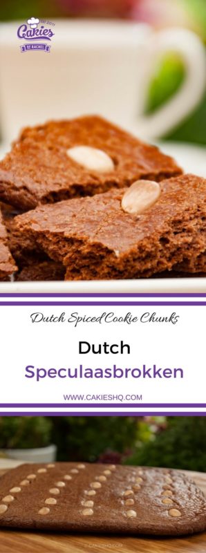 Dutch Speculaasbrokken are spiced cookie chunks. It's a Dutch treat that's usually eaten during fall and winter, around Saint Nicholas Day and Christmas. #dutchfood #dutchrecipe #saintnicholas #speculaascookie