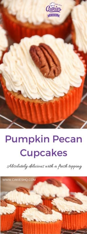 Delicious Pumpkin Pecan Cupcakes Recipe