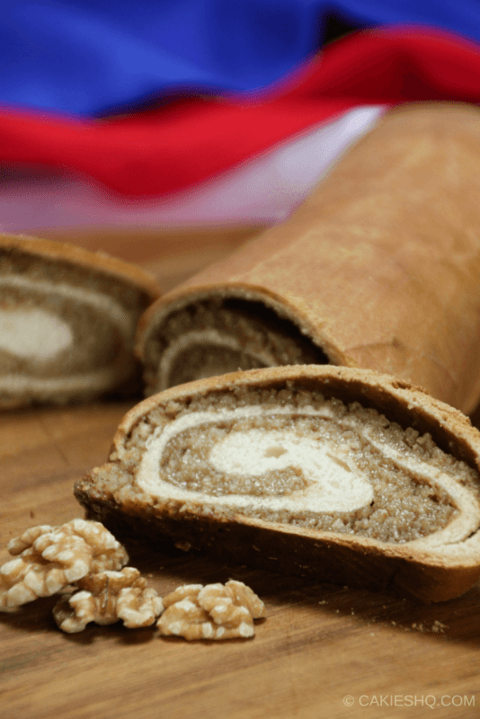 Orechovnik is a Slovak nut roll. A delicious sweet bread with a nutty filling. A favorite in many Eastern European countries. #nutroll #recipe #sweetbread