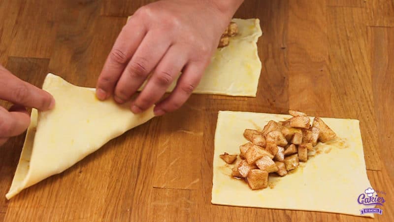 Apple Turnovers Recipe | An easy apple turnovers recipe. Make these apple turnovers in advance and heat them up before serving or serve them cold. | http://www.cakieshq.com | Step 08