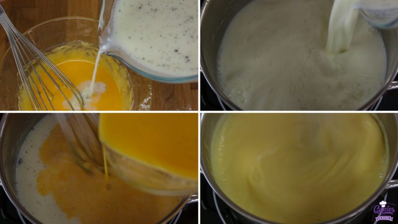 Basic Pastry Cream Recipe | Pastry Cream is a delicious, custard or pudding perfect as a filling for cream puffs or cakes. It's really easy to make pastry cream yourself at home. | https://www.cakieshq.com | Step 05